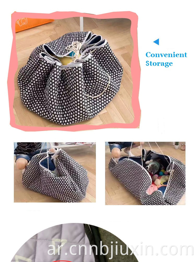 Multi functional toy storage bag